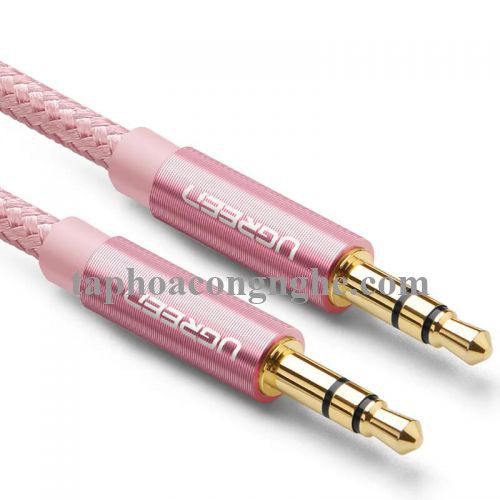 Ugreen 30817 3M màu Hồng Cáp âm thanh 2 đầu 3.5mm dương AV112 30030817